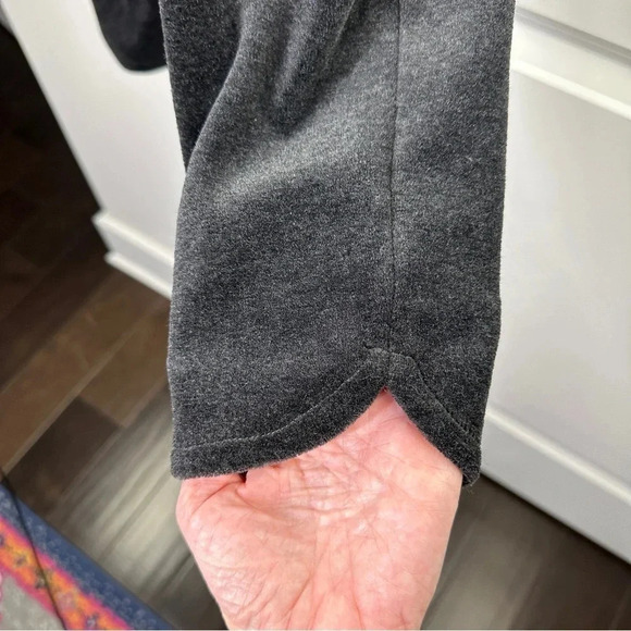 New Talbots Charcoal Gray Soft & Fuzzy Leggings  tulip hem Size Medium $69 NWT - Picture 6 of 9